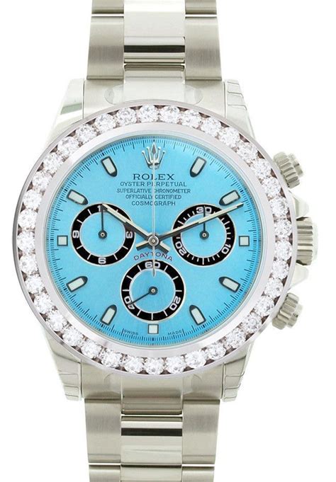 used rolex daytona blue face|rolex daytona watch blue face.